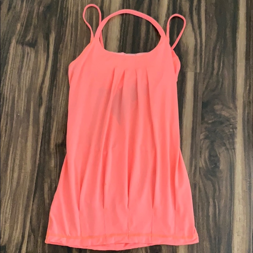 Hot neon pink Lululemon tank top size 2